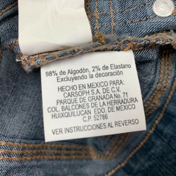 Luricci Firm International Womens Denim Jean Skirt Size 30 Blue Butt Lifter NWOT - Picture 5 of 5